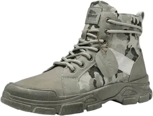 Men's Sneakers Tactical Camouflage High Top Boots for Men - Durable Outdoor Training and Hiking Shoes