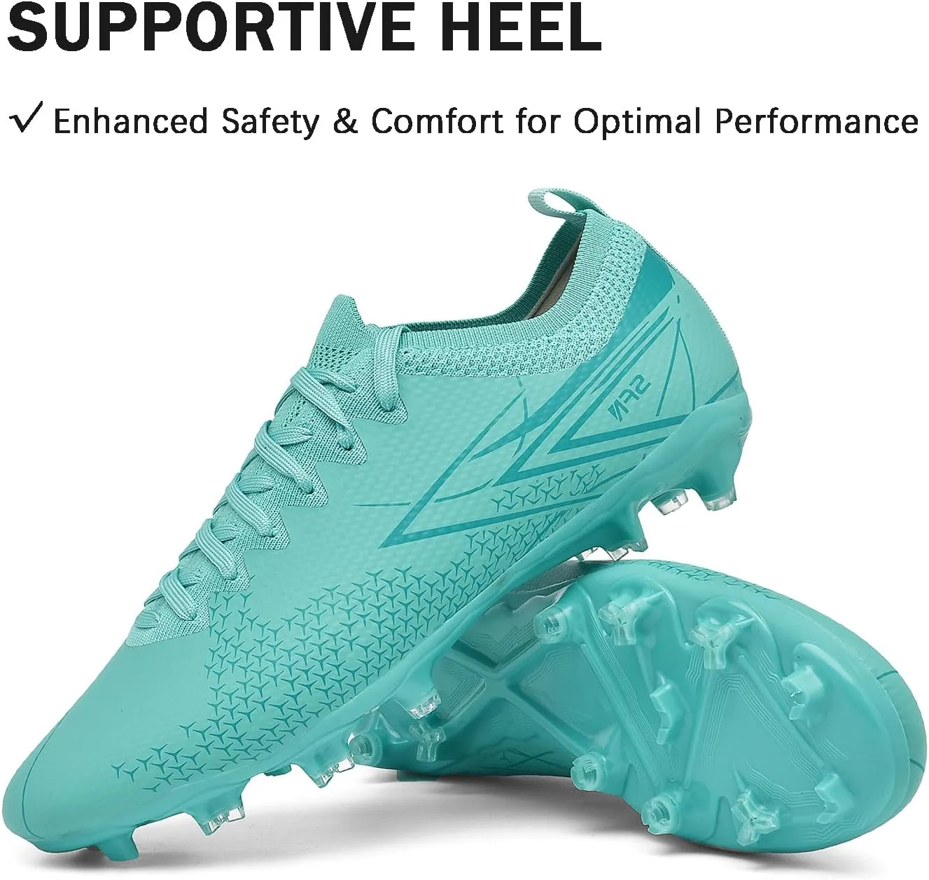 Mens Soccer Cleats Outdoor AG/FG Professional Football Shoes Lightweight Breathable Youth Boys Athletic Training Sneakers