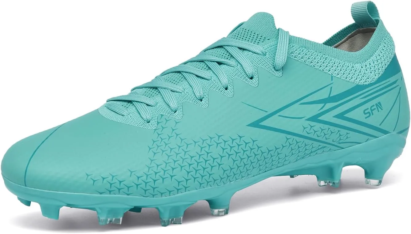 Mens Soccer Cleats Outdoor AG/FG Professional Football Shoes Lightweight Breathable Youth Boys Athletic Training Sneakers