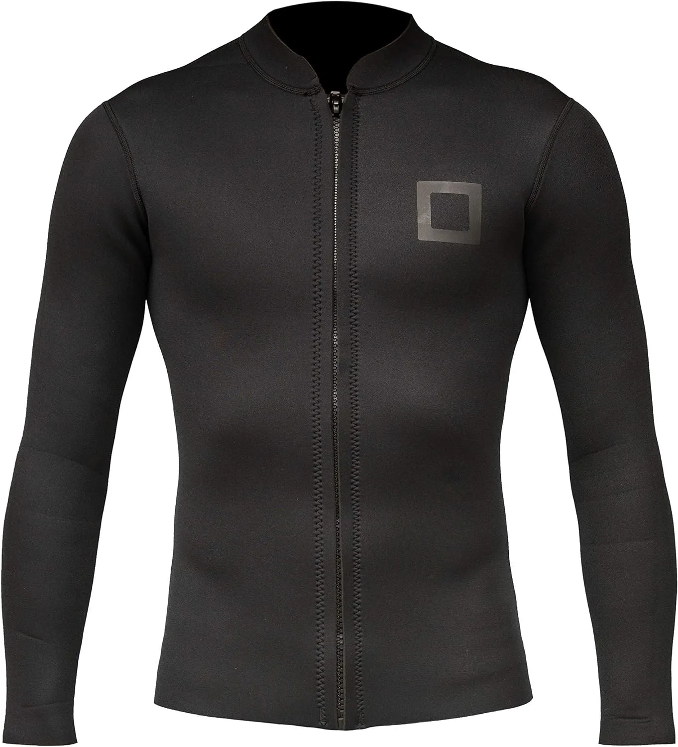 Men's Wetsuit Top Jacket 2mm or 3mm - Neoprene Long Sleeve for Warmth & Comfort, Extended Back Flap - Ideal for Surfing, Snorkeling & Watersports