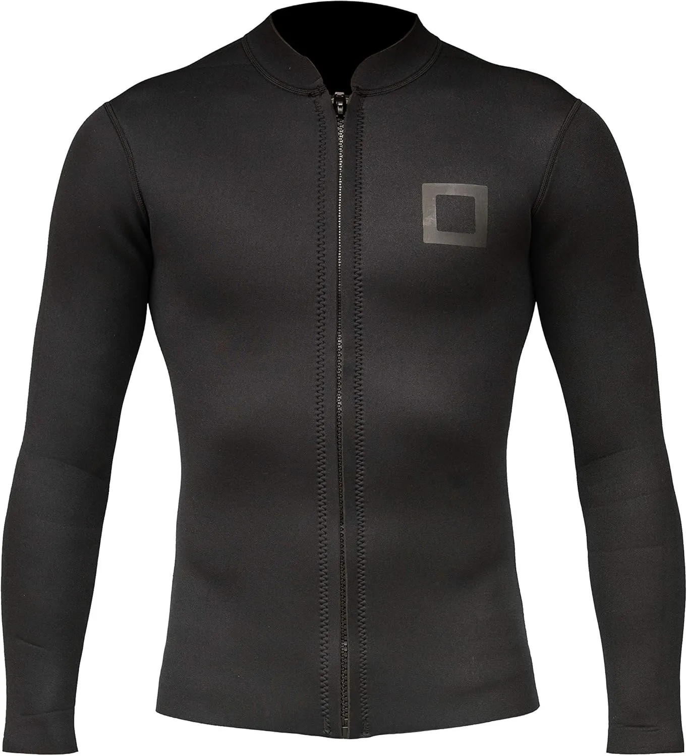 Men's Wetsuit Top Jacket 2mm or 3mm - Neoprene Long Sleeve for Warmth & Comfort, Extended Back Flap - Ideal for Surfing, Snorkeling & Watersports