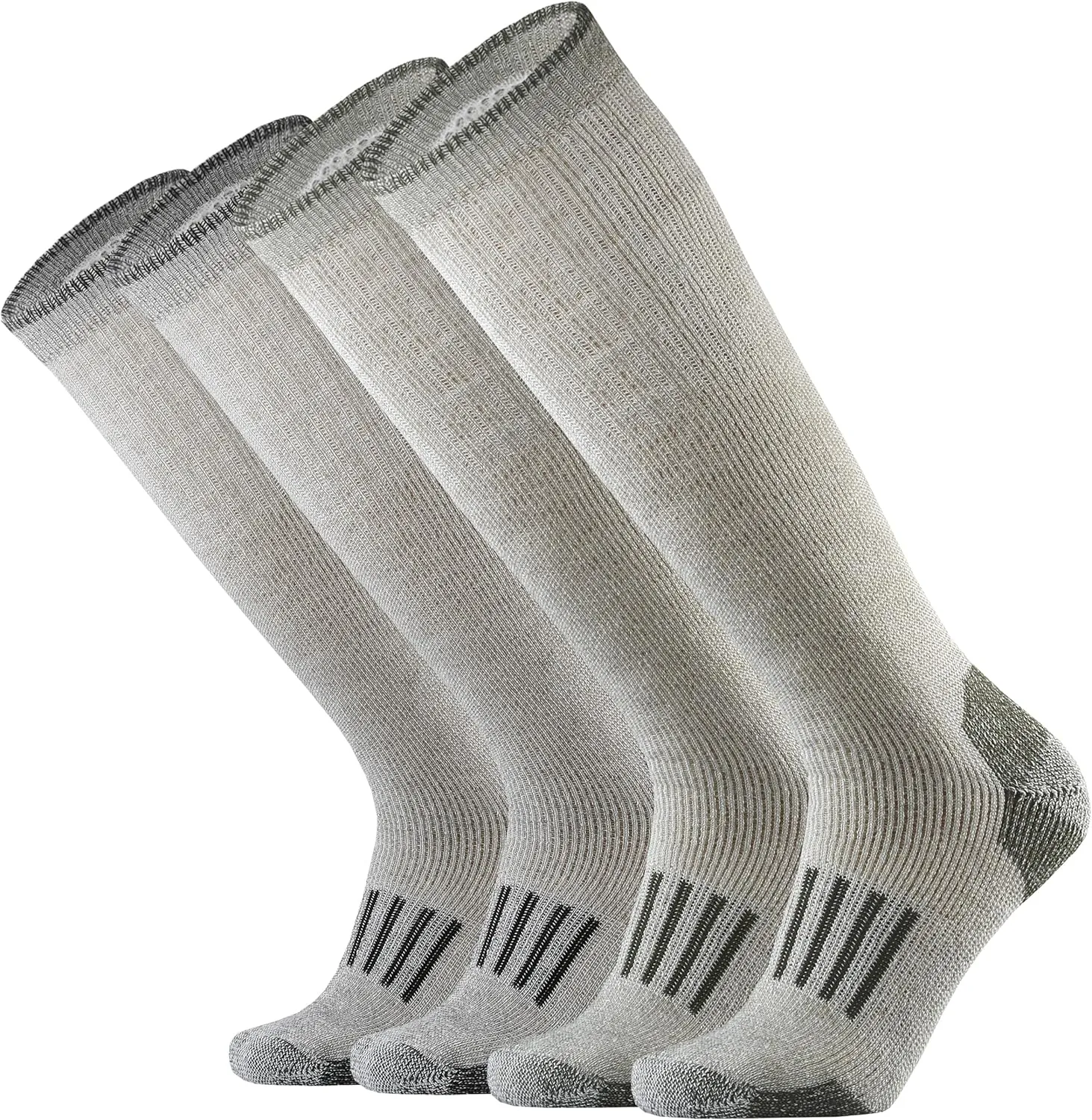 Merino Wool Over the Calf Socks for Men Hiking Hunting Ski Snowboarding Knee High Boot Warm Thick Cold Weather Winter