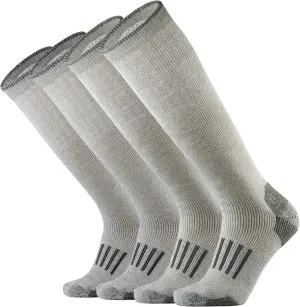 Merino Wool Over the Calf Socks for Men Hiking Hunting Ski Snowboarding Knee High Boot Warm Thick Cold Weather Winter