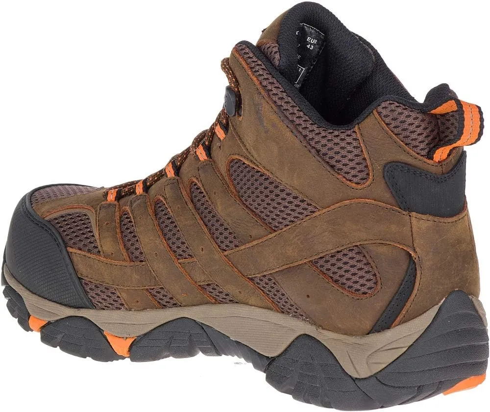 Merrell Men's Moab Vertex Mid Waterproof Composite Toe Construction Boot