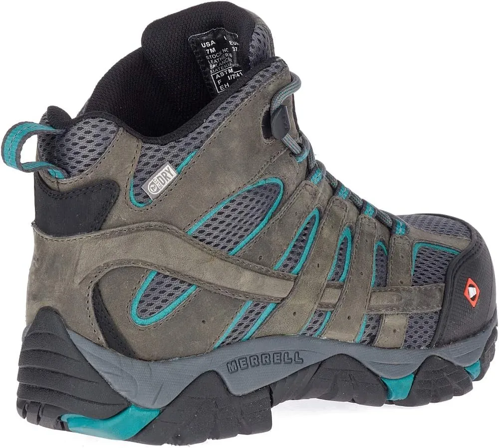 Merrell Women's Moab Vertex Mid Waterproof Composite Toe Construction Boot