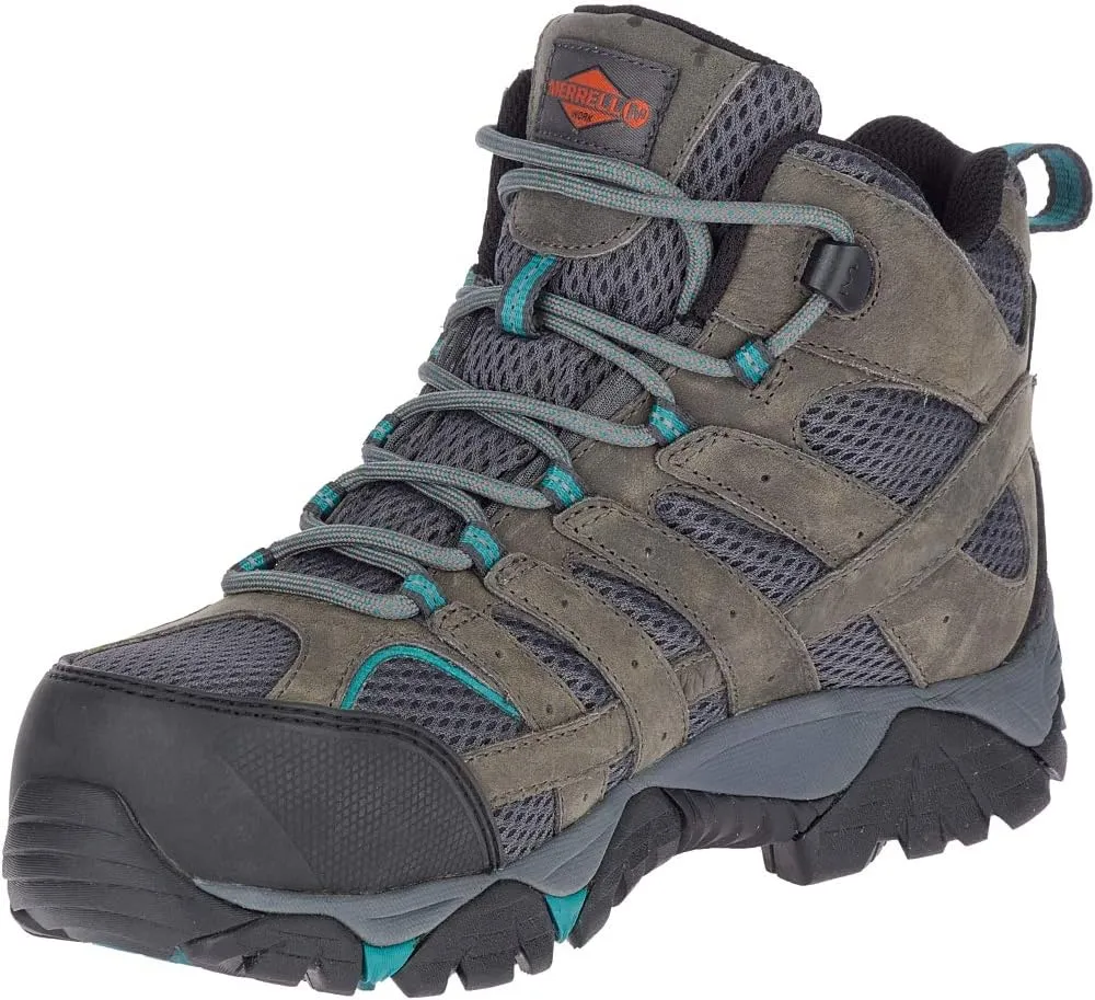 Merrell Women's Moab Vertex Mid Waterproof Composite Toe Construction Boot