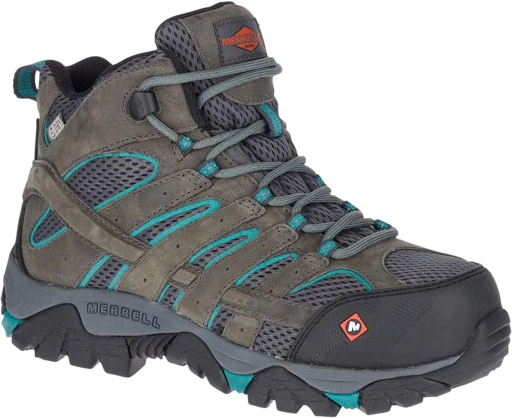 Merrell Women's Moab Vertex Mid Waterproof Composite Toe Construction Boot