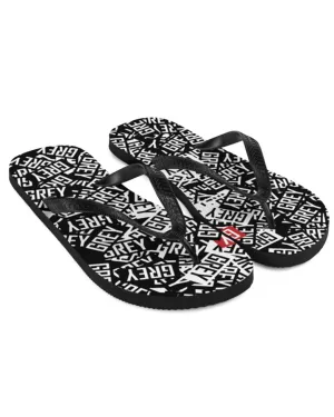 Messy Logo Flip-Flops