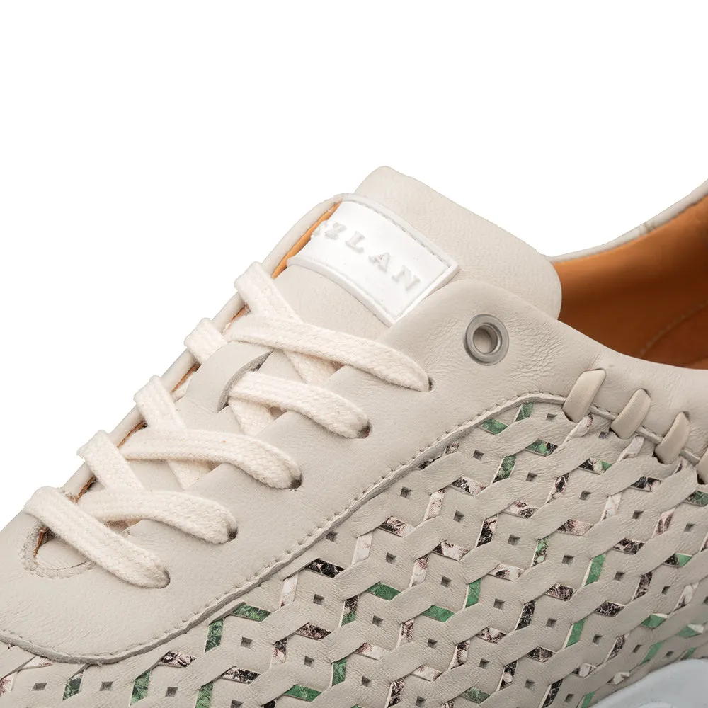 Mezlan Plata 21569 Men's Shoes Calf-Skin Leather Laser-Cut Sneaker (MZ3803)