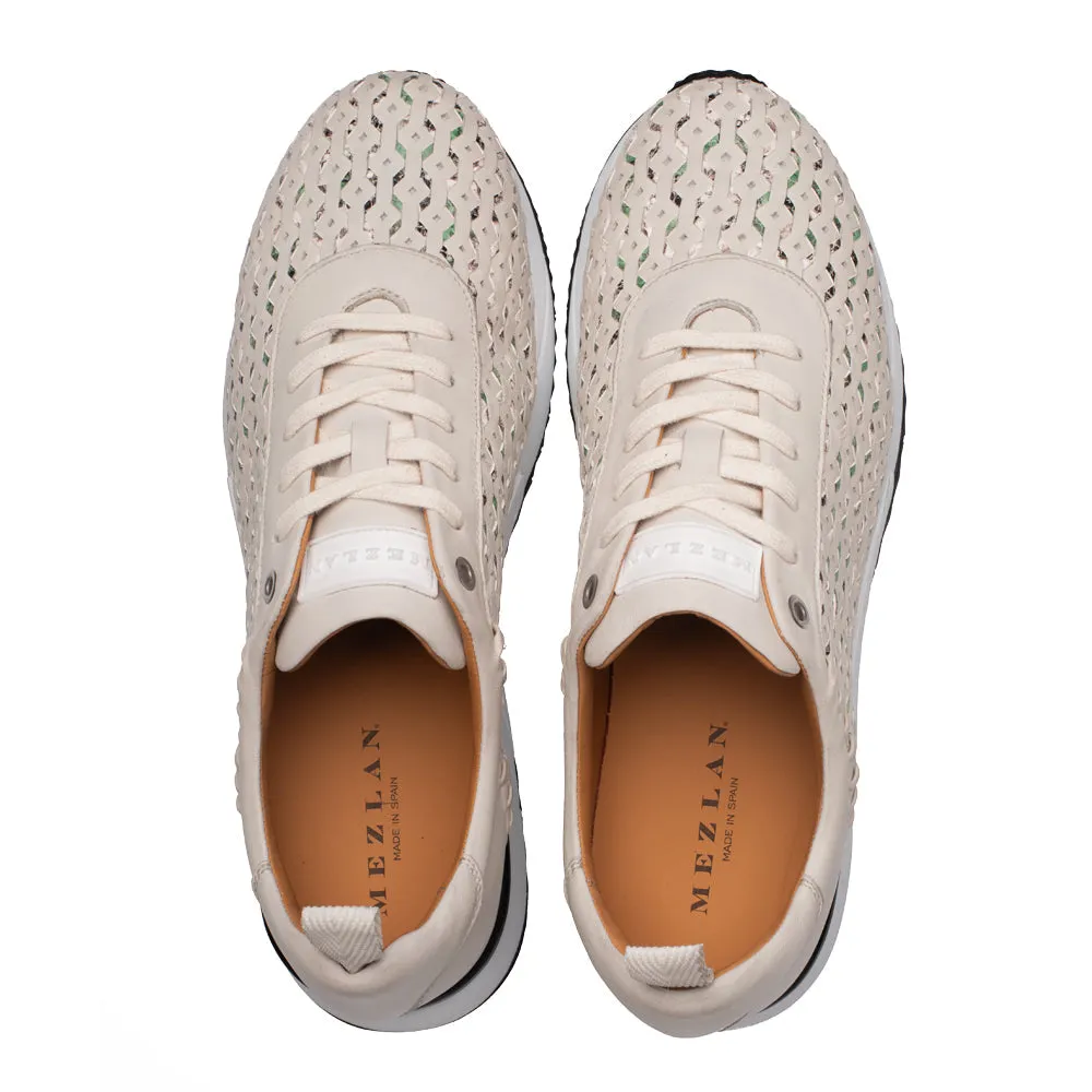 Mezlan Plata 21569 Men's Shoes Calf-Skin Leather Laser-Cut Sneaker (MZ3803)
