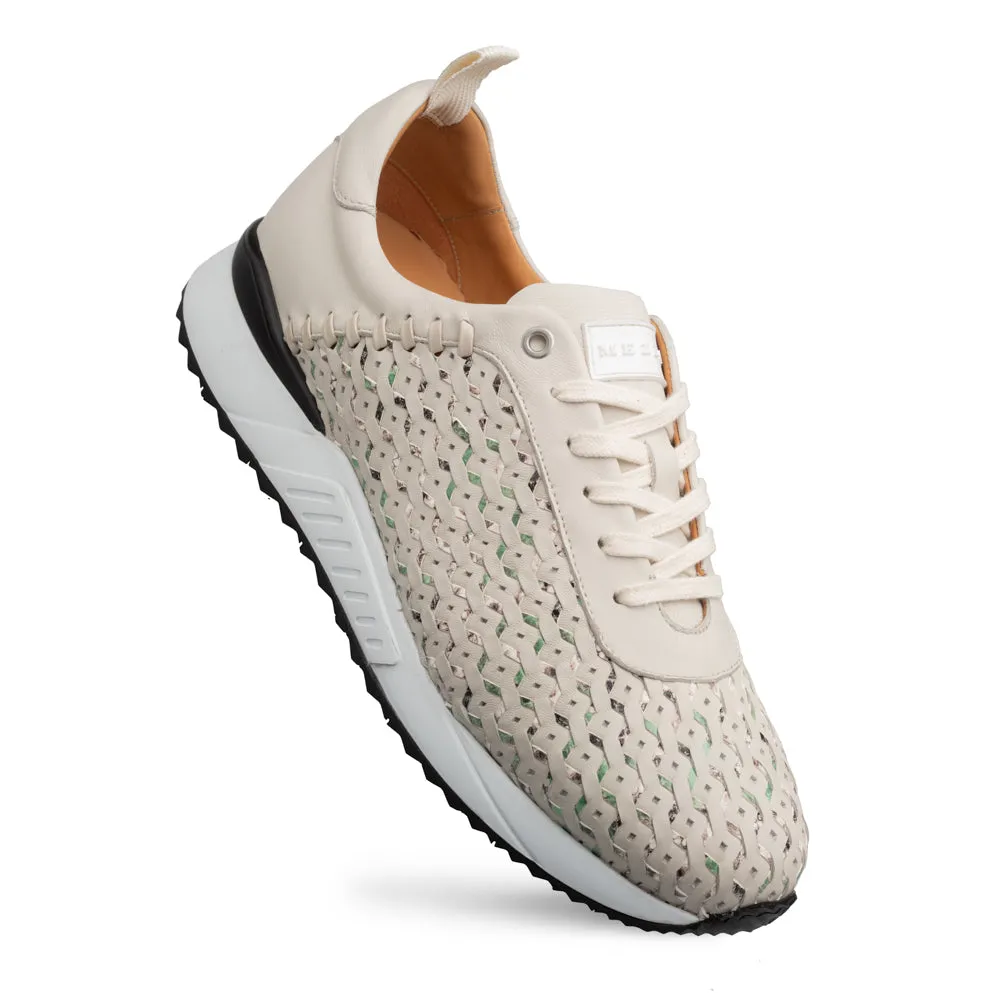 Mezlan Plata 21569 Men's Shoes Calf-Skin Leather Laser-Cut Sneaker (MZ3803)