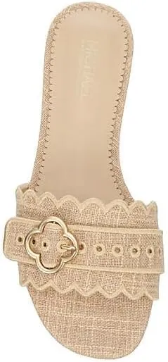 Michael By Michael Shannon Corali - Women's Open Square Toe One-Band Flat Slide Sandals