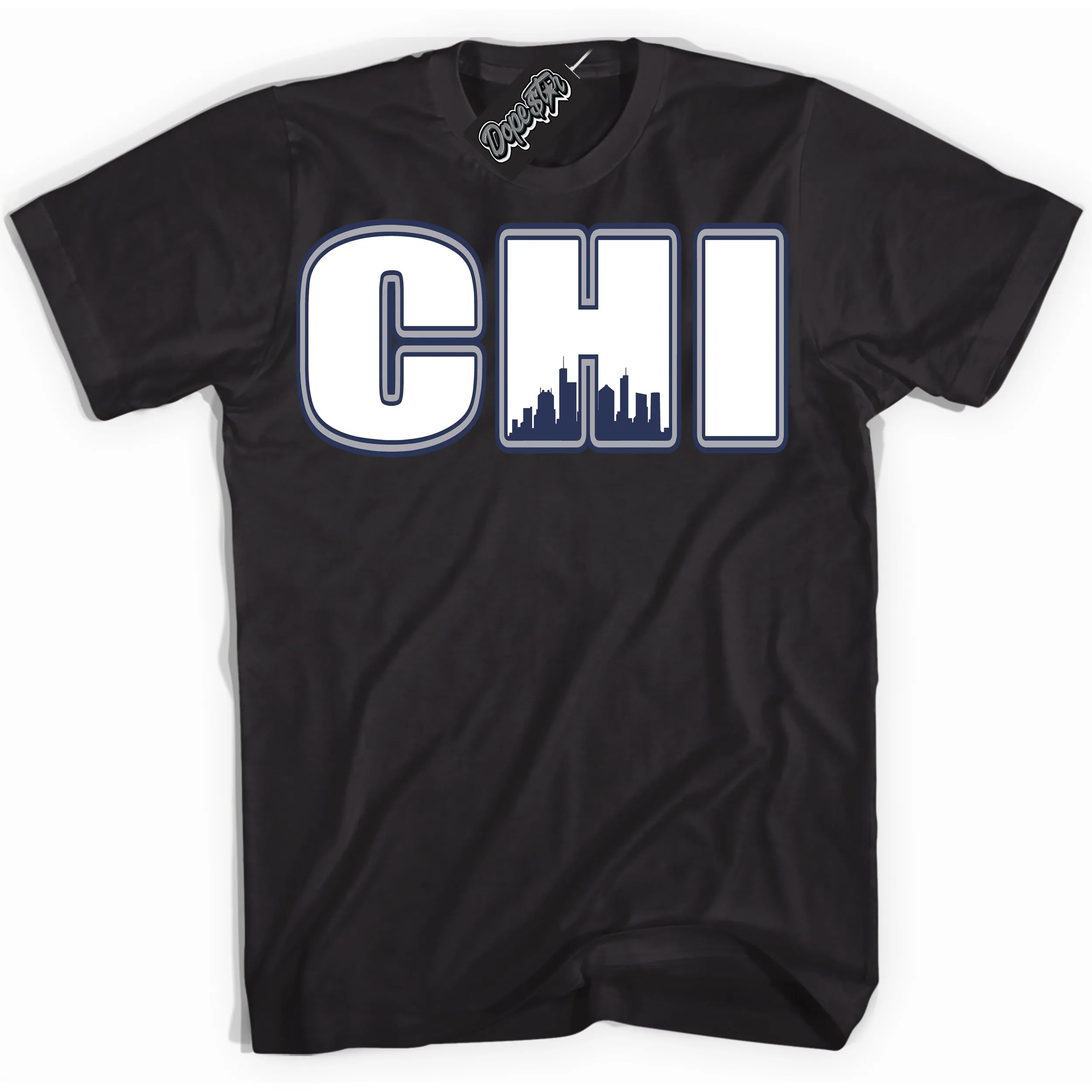 Midnight Navy 3s Sneaker Shirt Chicago Graphic