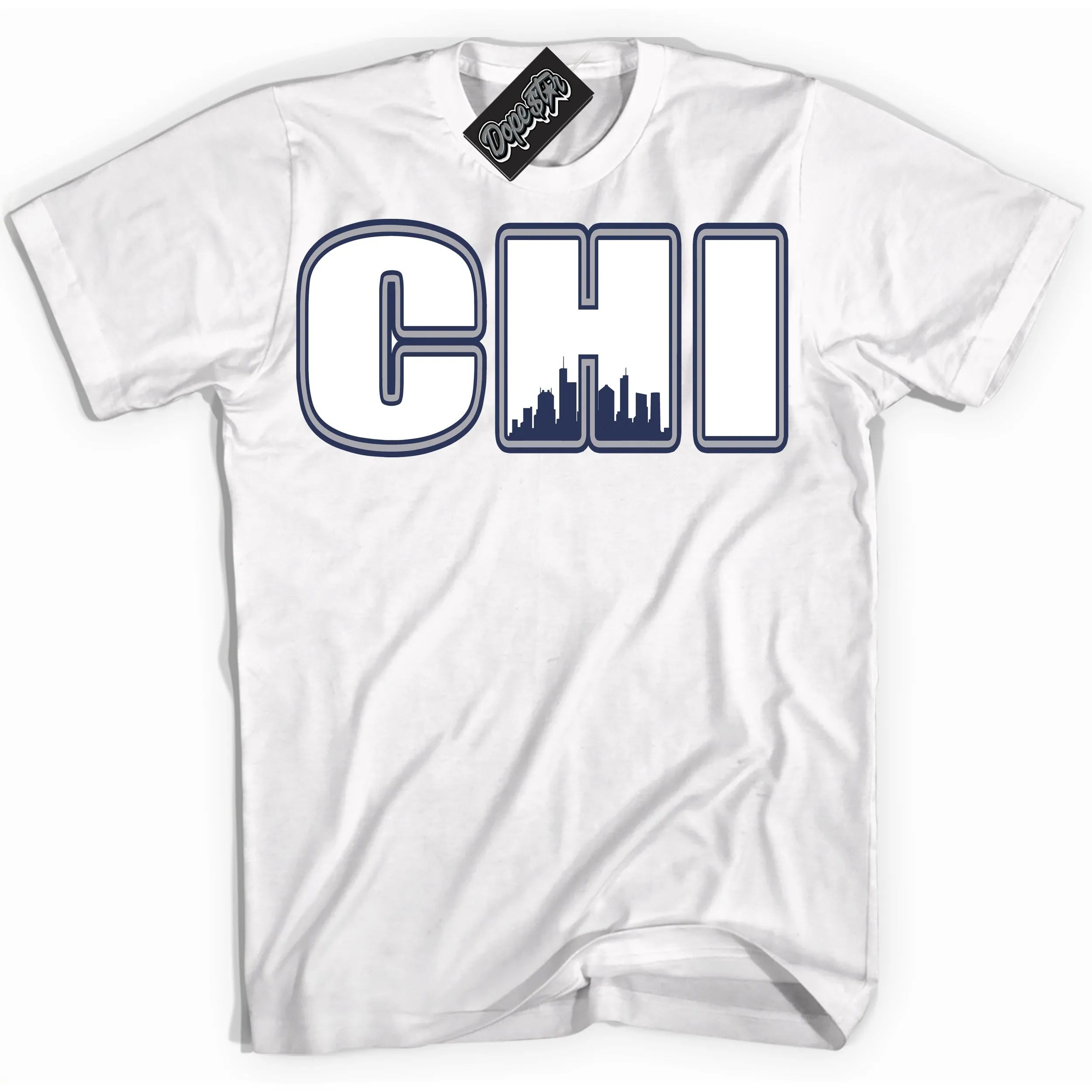 Midnight Navy 3s Sneaker Shirt Chicago Graphic
