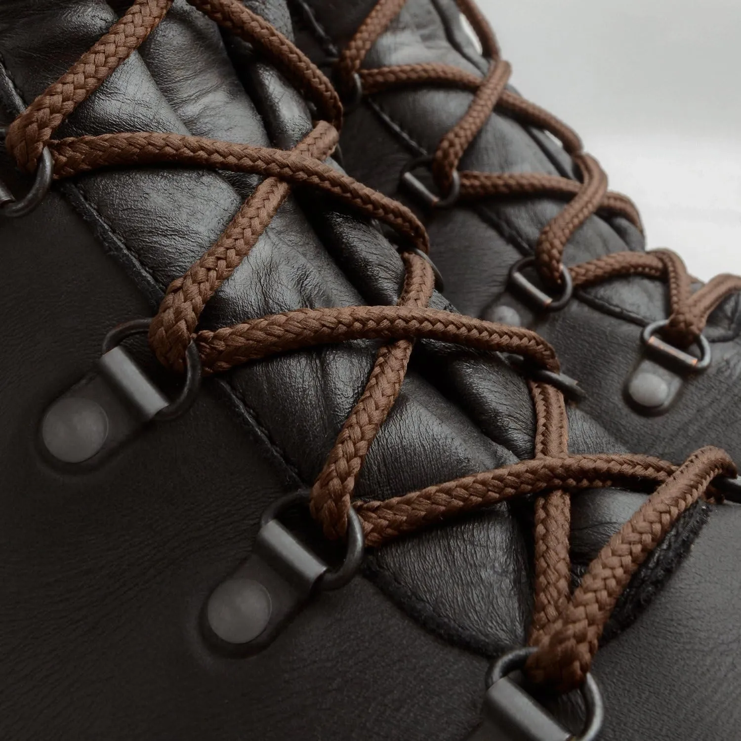 Miscly 3 Pairs Round Boot Laces Heavy Duty and Durable Shoelaces for Boots, Work Boots & Hiking Shoes