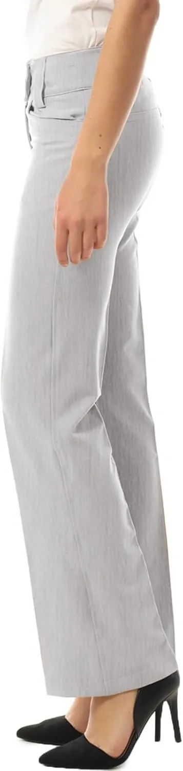 MixMatchy Women's Relaxed Bootcut Dress Pants Business Casual Work Pants Trousers Slacks