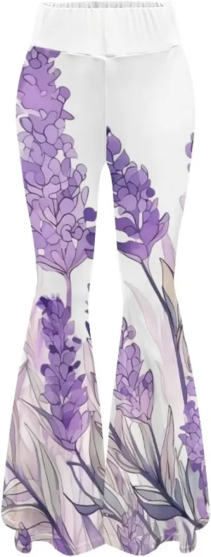 Modysero Womens Wide Leg Pants Fashion Graphic Flare Yoga Pants for Dancing Work Regular Slim Fit High Waist Tall Leg