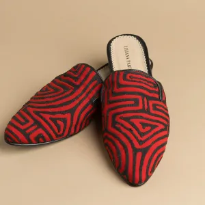 Mola Mules | Black & Red