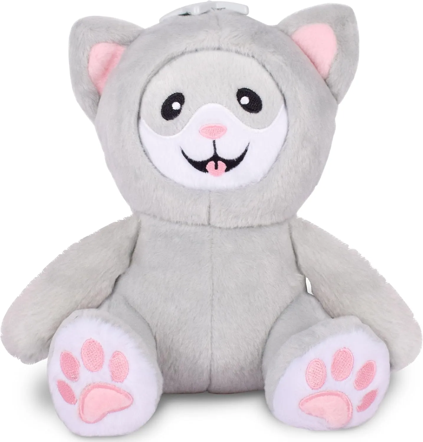 Moodles Purr Kitty Plush Cat 12” with 6 Facial Expressions to Show Your Mood, Soft Sensory Fidget Stuffed Animal, Gift for Toddler and Kids 2 