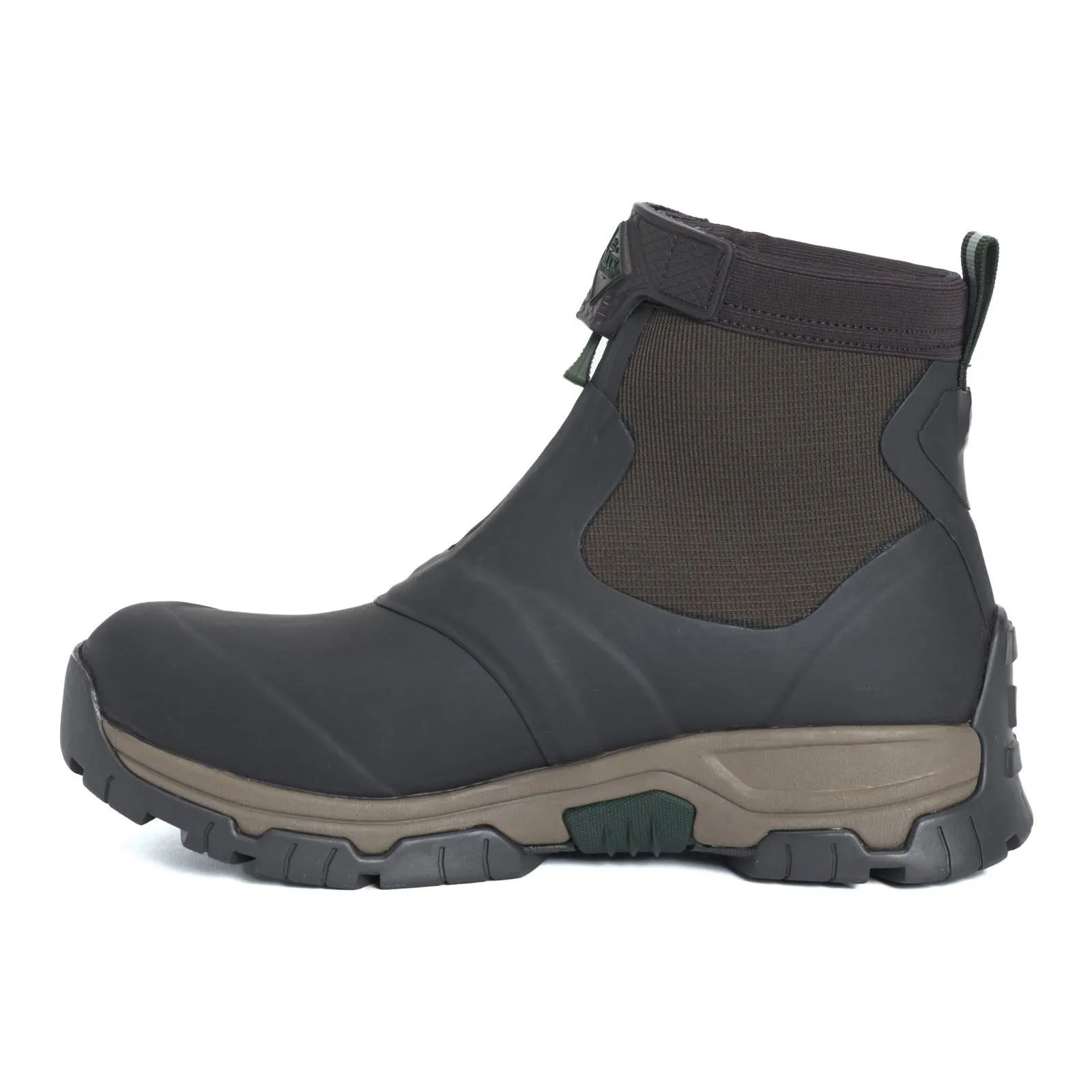 Muck Boots Men's Apex Mid Zip Wellingtons in Dark Brown