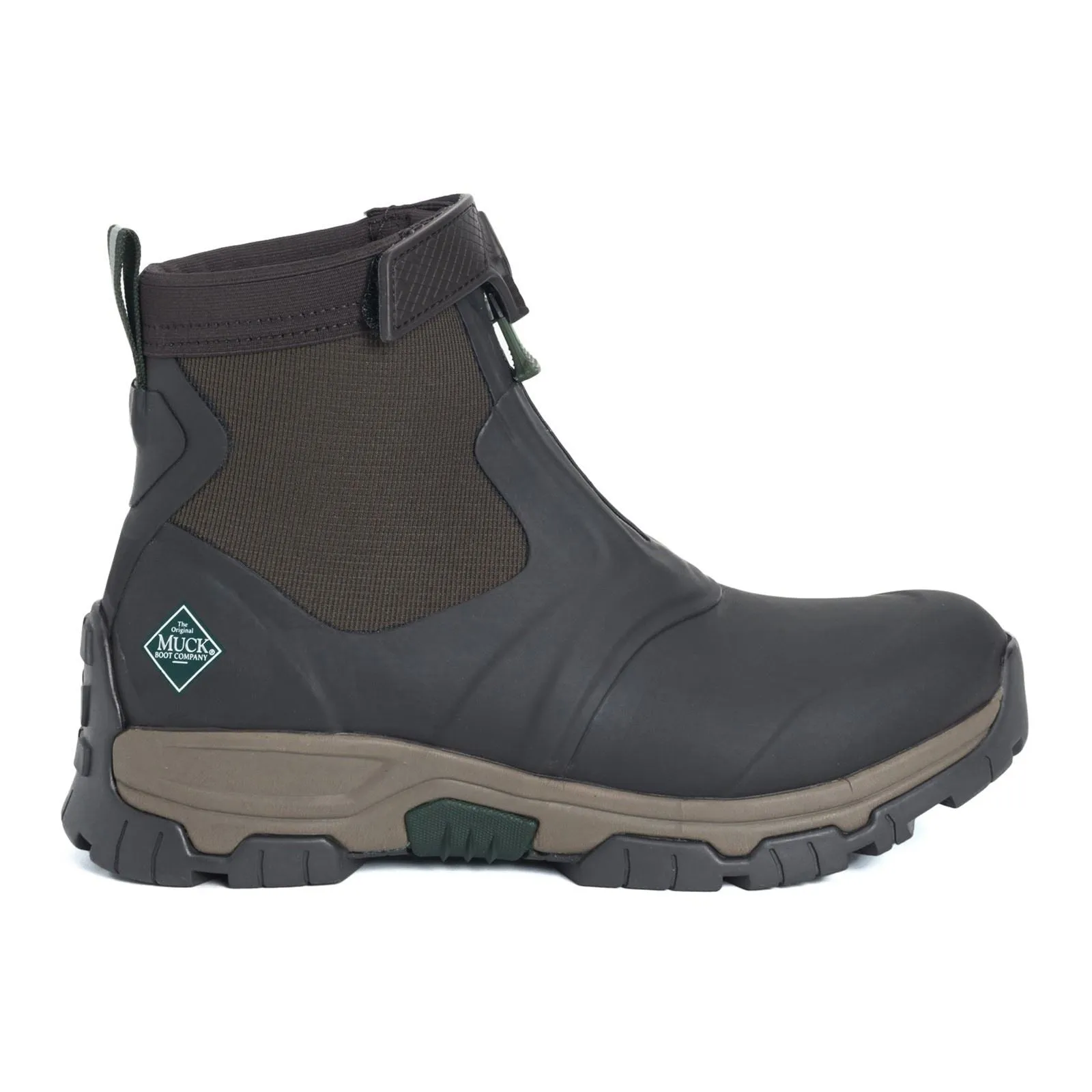 Muck Boots Men's Apex Mid Zip Wellingtons in Dark Brown