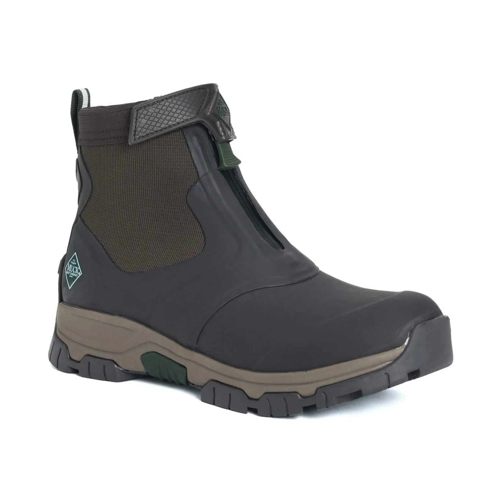 Muck Boots Men's Apex Mid Zip Wellingtons in Dark Brown