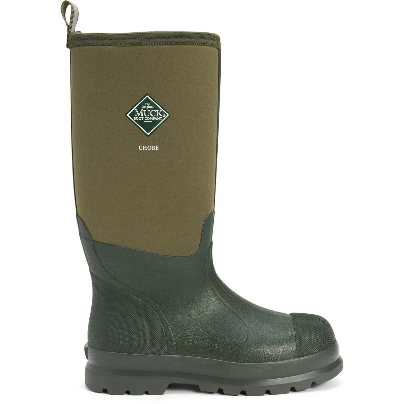 Muck Boots Unisex Chore Classic Hi Patterned Wellington in Moss
