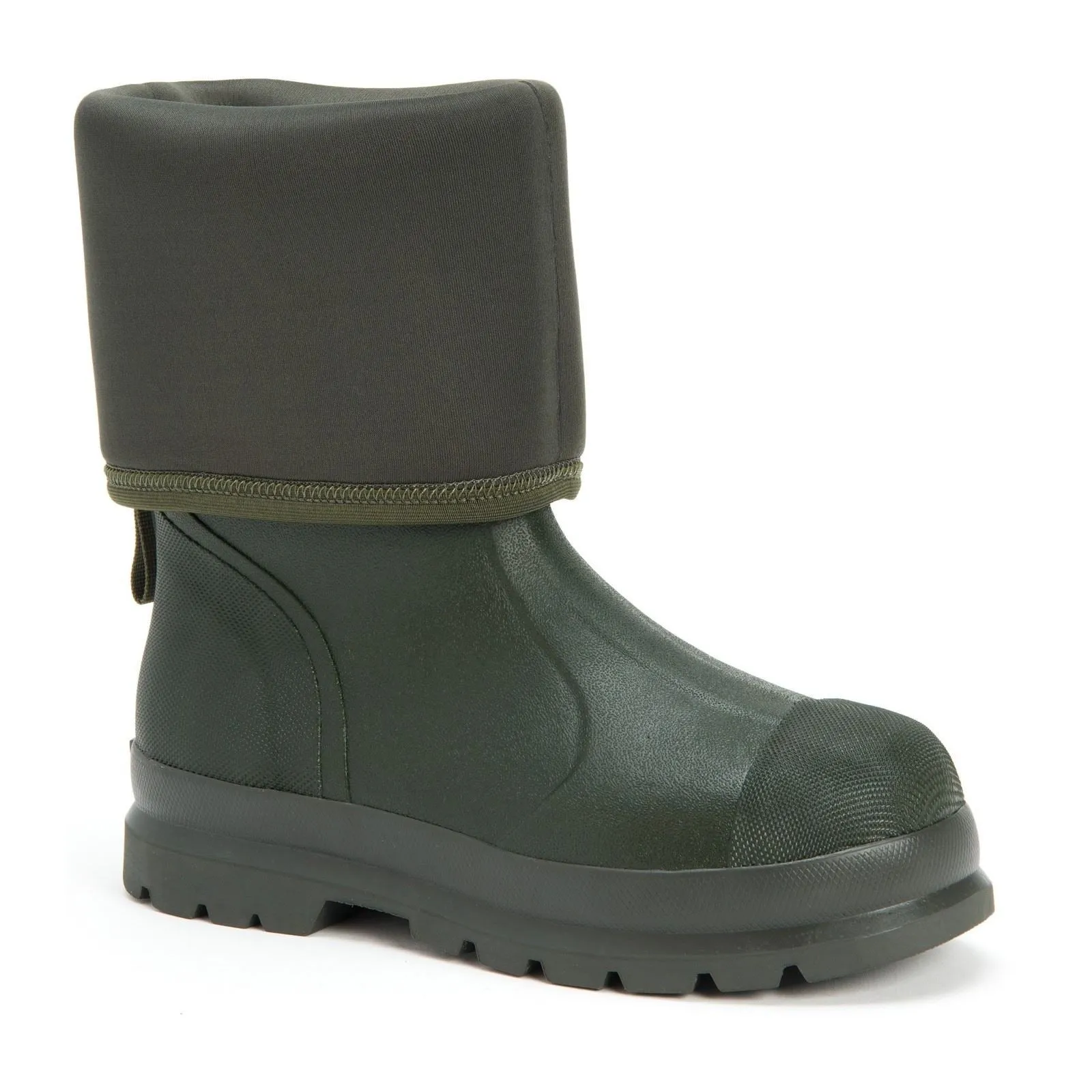 Muck Boots Unisex Chore Classic Hi Patterned Wellington in Moss
