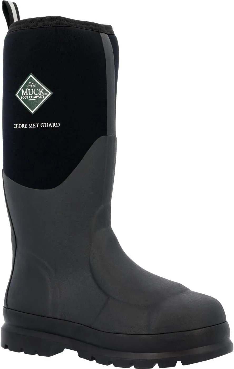 Muck Chore Classic Tall Steel Toe Men's Rubber Work Boots with Metatarsal Guard