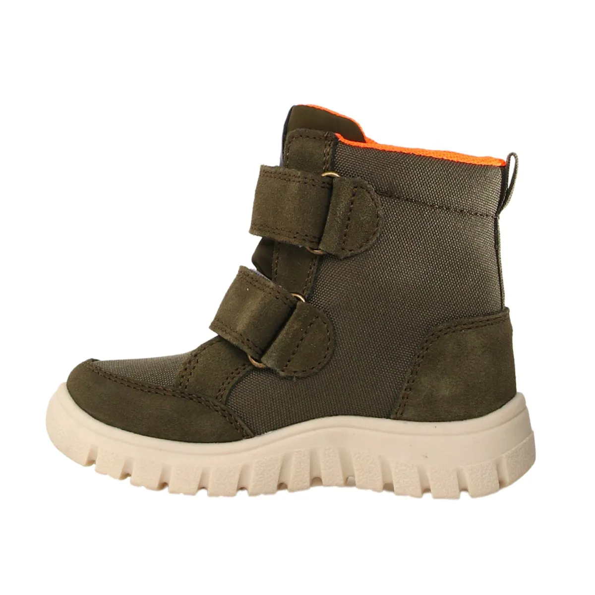 Naturino Boy's (Shoes 28-34) Geminae 3 VL Waterproof Military Green Suede/Fabric