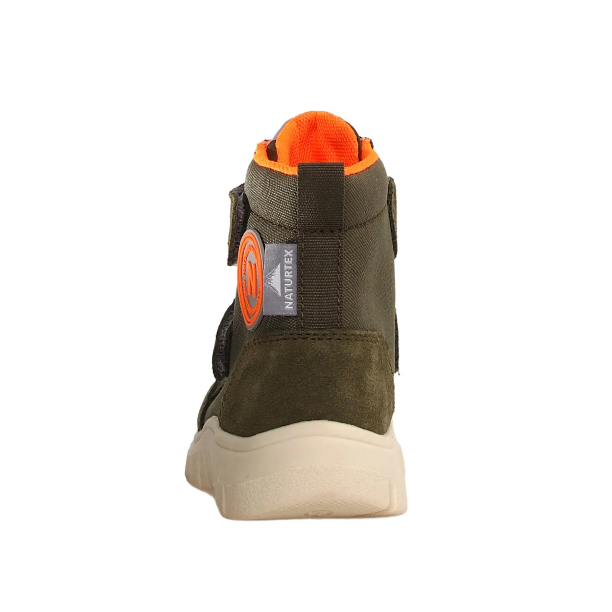 Naturino Boy's (Shoes 28-34) Geminae 3 VL Waterproof Military Green Suede/Fabric