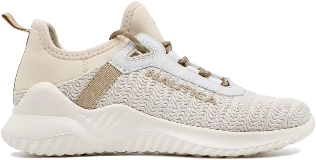 Nautica Women's Fashion Sneaker Lace-Up Jogger Running Shoe Casual Walking Tennis Sneaker