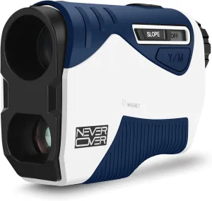 Never Over Range Finder Golfing with Vibe, Golf Range Finder with Magnet, 1200 Yard Accurate rangefinder Golf with Slope