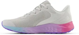 New Balance KIds Arishi Fresh Foam v4 Sneaker, GREY MATTER/MID CENTURY PINK/LILAC GLO, 6.5 XW Big Kid (8-12 Years)