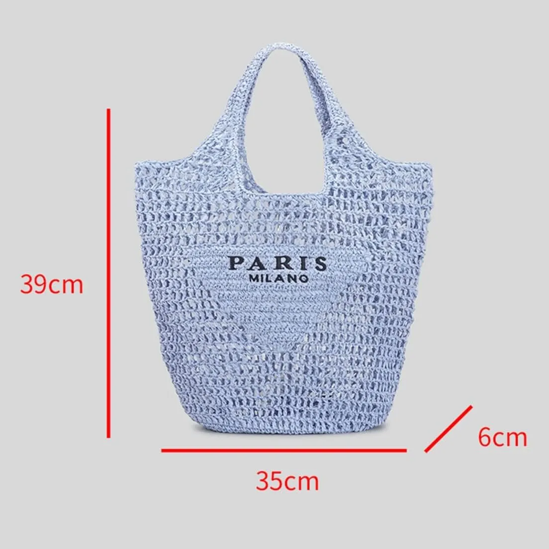 New Woven Bag, Straw Mesh Tote Bag, Beach, Shoulder Bag, Hobo Women, Foldable Large Capacity, for Holiday.
