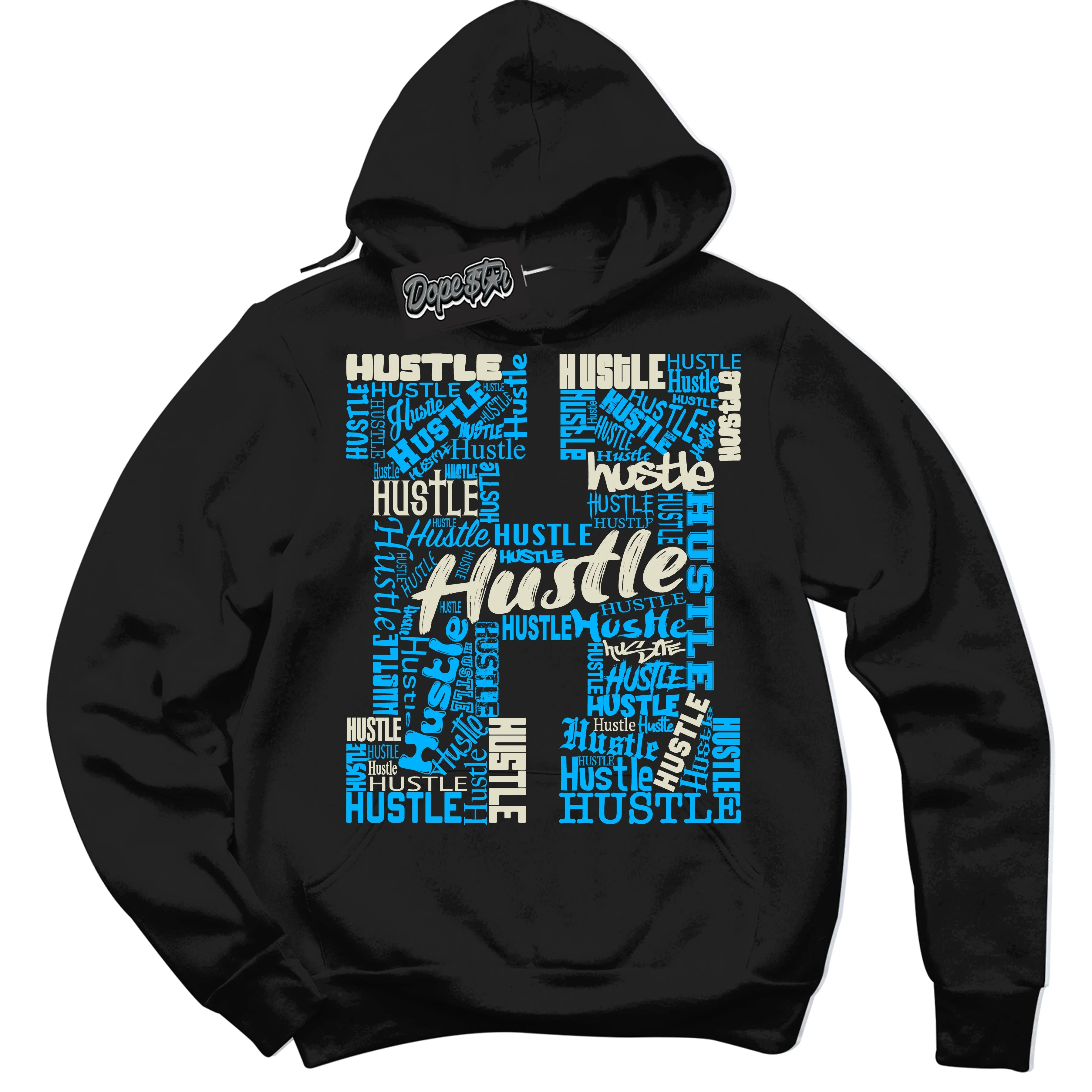 Next Nature Light Khaki Star Blue Dunk Sneaker Hoodie Hustle H Graphic