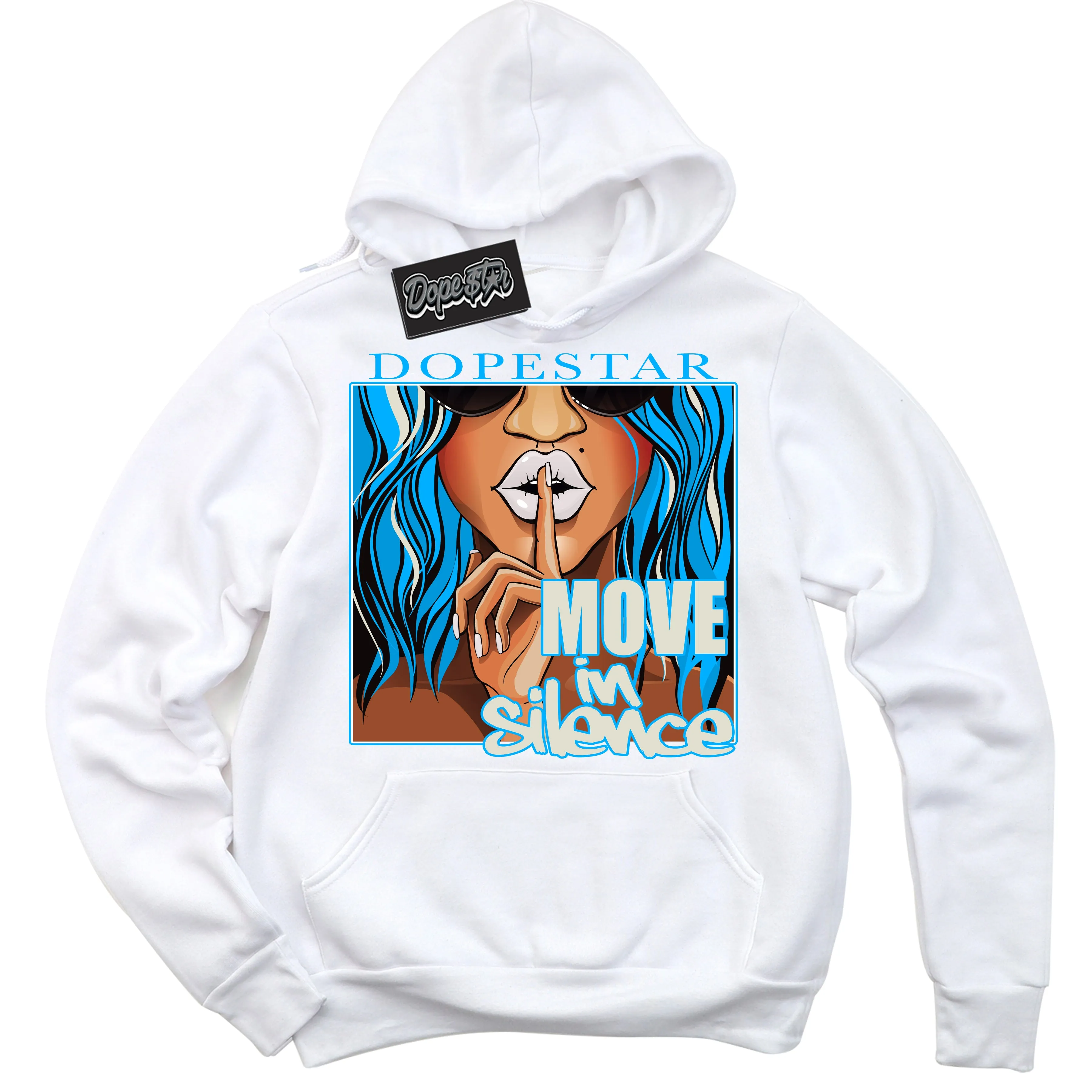Next Nature Light Khaki Star Blue Dunk Sneaker Hoodie Move In Silence Graphic