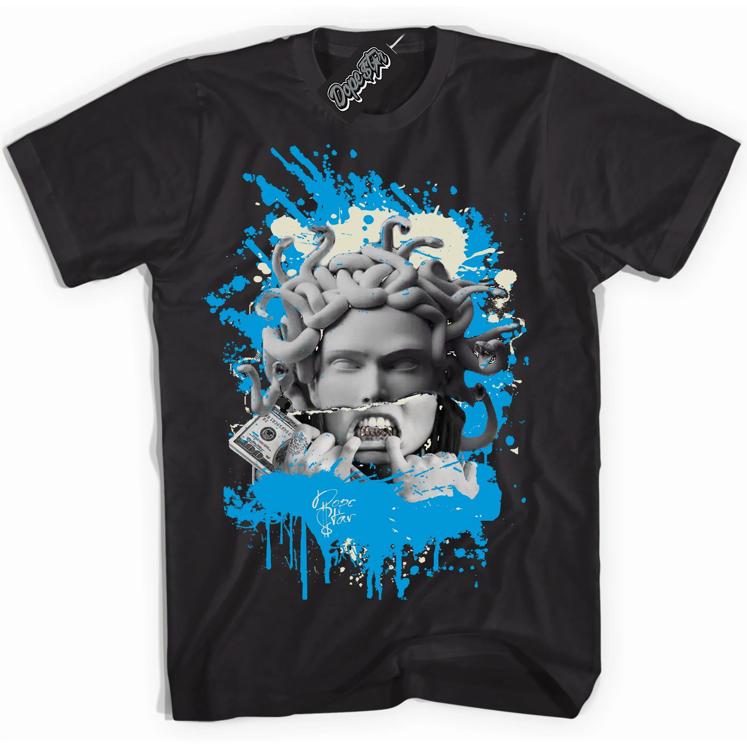 Next Nature Light Khaki Star Blue Dunk Sneaker Shirt Medusa Graphic