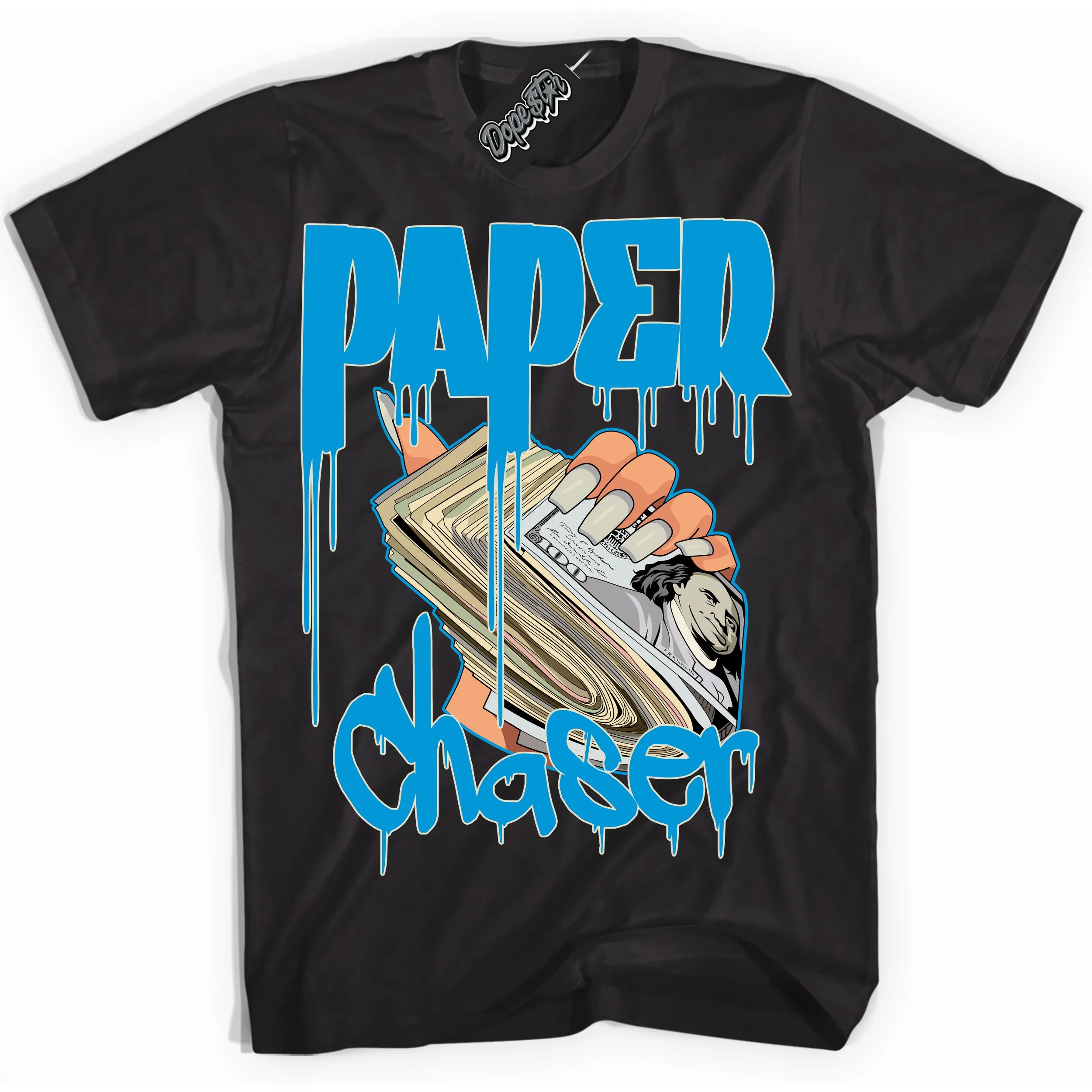 Next Nature Light Khaki Star Blue Dunk Sneaker Shirt Paper Chaser Graphic