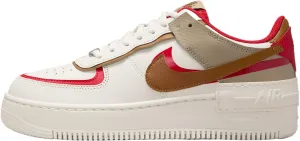 Nike Air Force 1 Shadow Women's Shoes (HQ3400-030, Shown: Phantom/Fire Red/Khaki/Light British Tan) Size 9