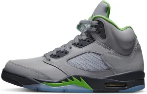 NIKE Jordan Mens Air Jordan 5 Retro DM9014 003 2022 - Size 7.5 Silver/Green Bean-flint Grey