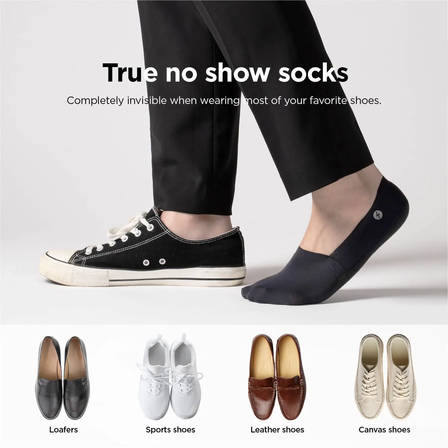 No Show Socks ZephyrAir 3 Pairs for Women and Men, light, Cold Sensation, Non Slip, Stretch, Invisible