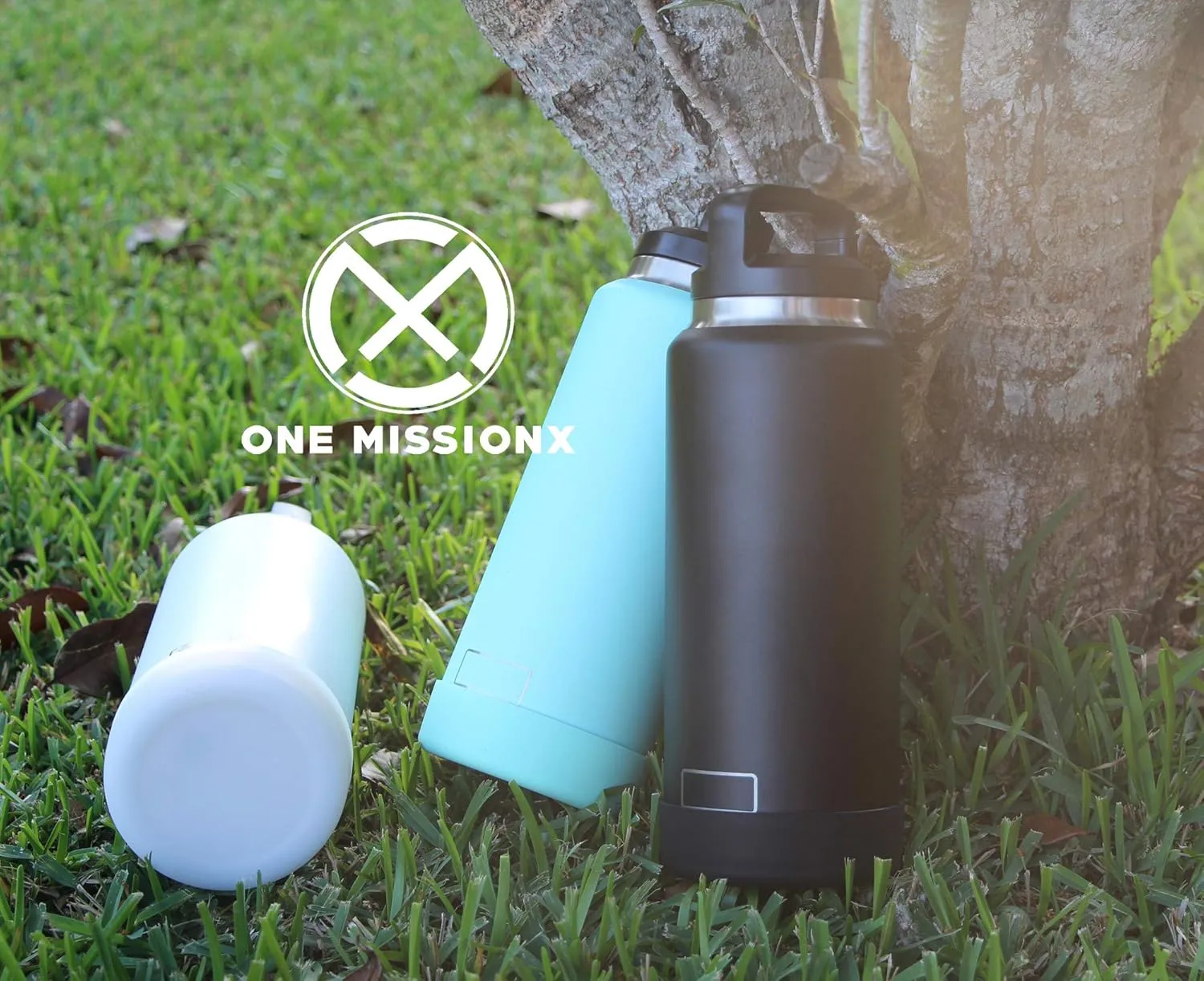 One MissionX Protective Silicone Boot for YETI 46oz 36oz 26oz 18/12oz, Owala 32oz 24oz Bottles & Yonder Water Bottles, Anti-Slip Bottom Sleeve Cover, BPA Free (Black, Fits 64 oz)