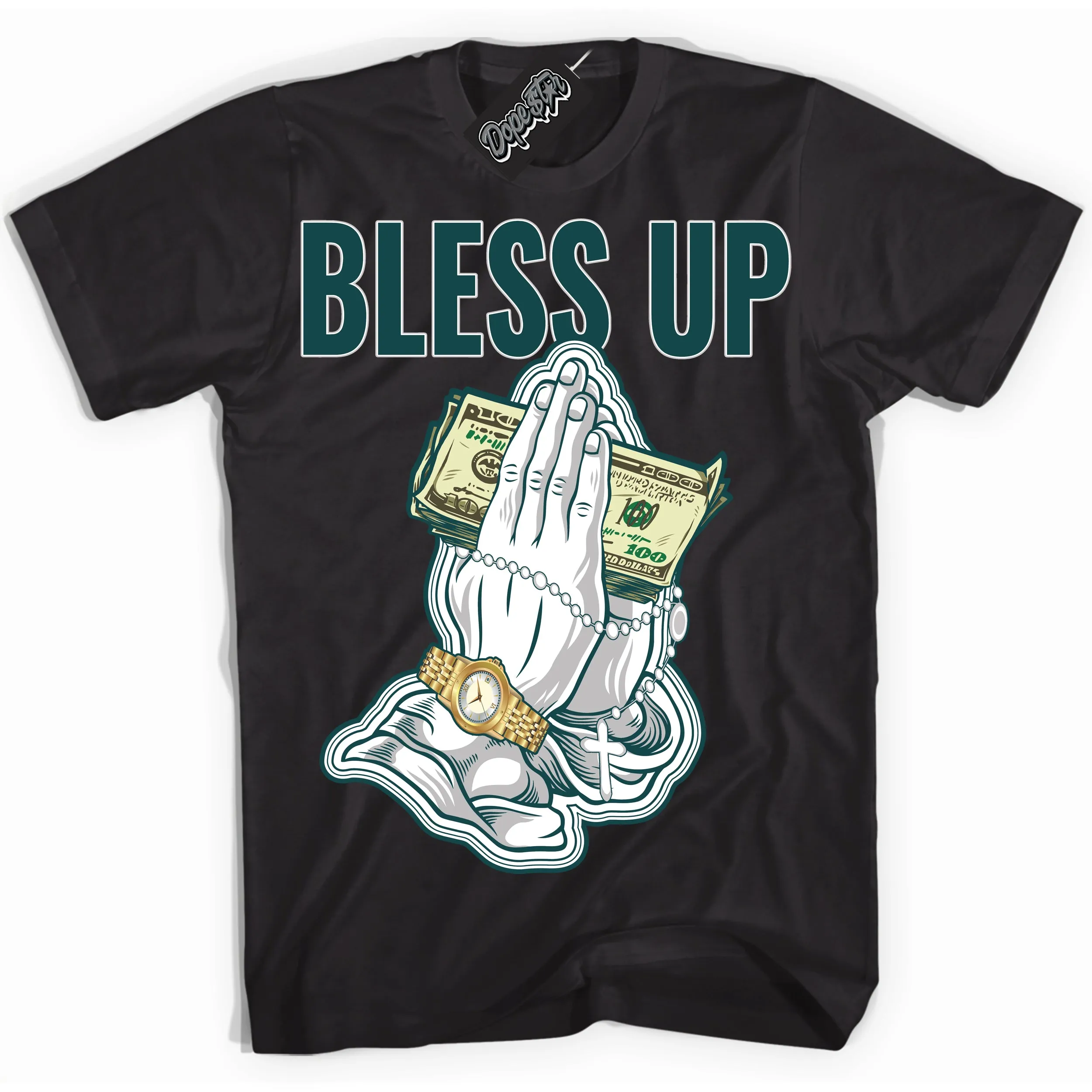 Oxidized Green 1s Sneaker Shirt Bless Up Graphic