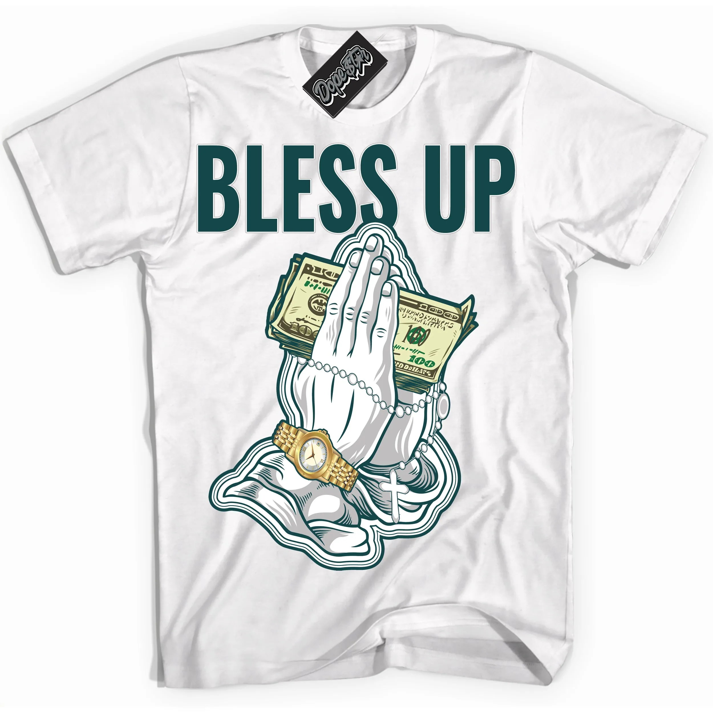 Oxidized Green 1s Sneaker Shirt Bless Up Graphic