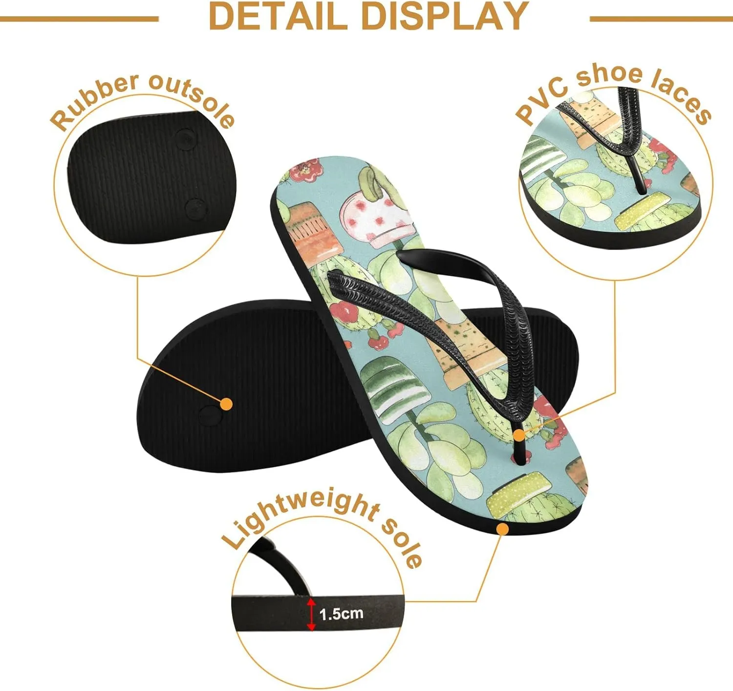 Oyihfvs Flip Flops Flip Sandal Home Slippers Hotel Spa Bedroom for Men Women XS-XXL