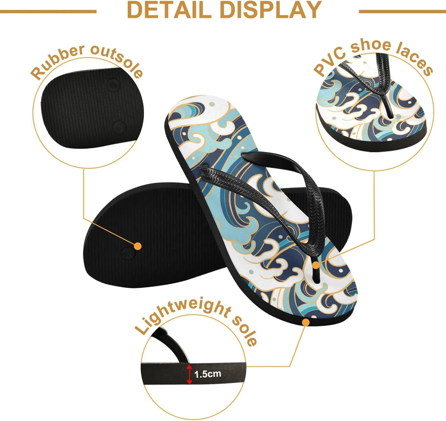 Oyihfvs Flip Flops Flip Sandal Home Slippers Hotel Spa Bedroom for Men Women XS-XXL