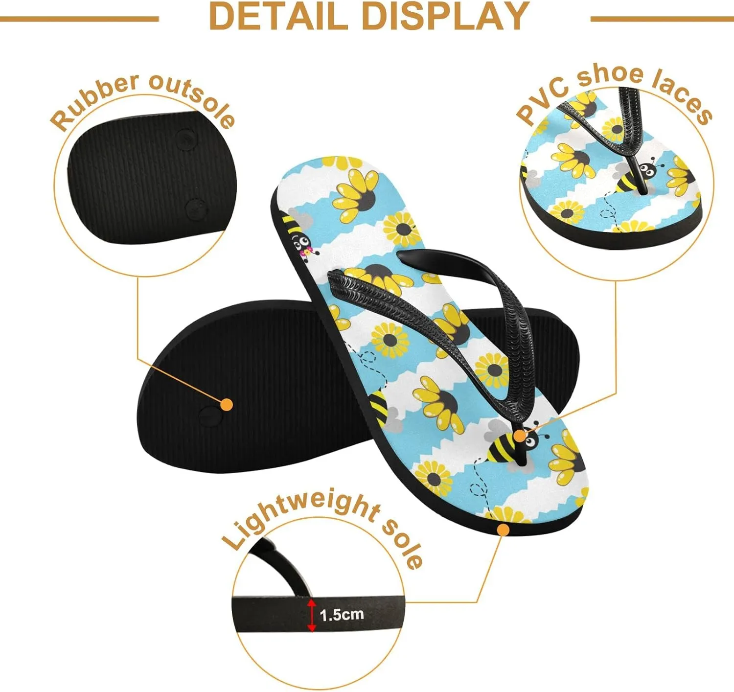 Oyihfvs Flip Flops Flip Sandal Home Slippers Hotel Spa Bedroom for Men Women XS-XXL