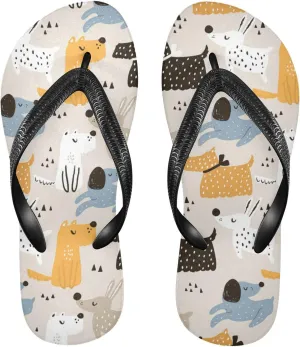 Oyihfvs Flip Flops Flip Sandal Home Slippers Hotel Spa Bedroom for Men Women XS-XXL