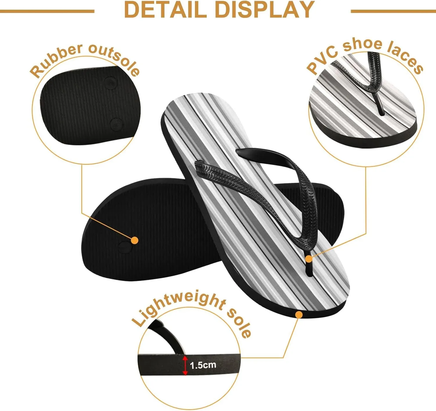 Oyihfvs Flip Flops Flip Sandal Home Slippers Hotel Spa Bedroom for Men Women XS-XXL